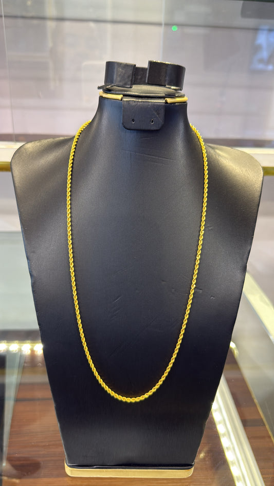22 Karat Twist Chain