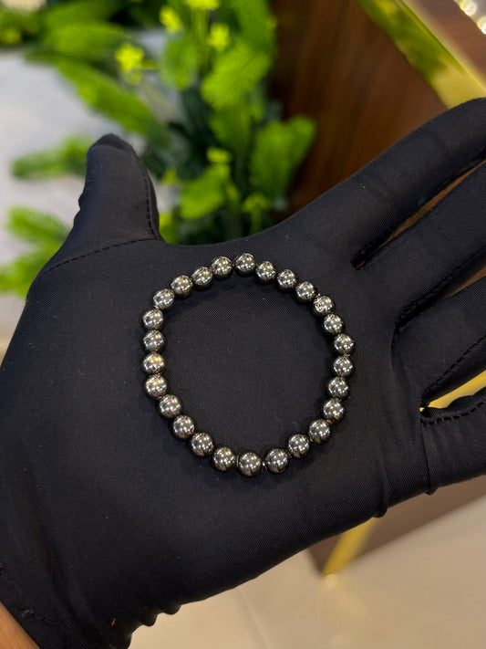 Stretch Beaded Bracelet Black