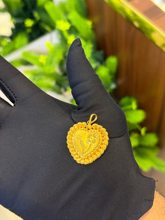 22-Karat Heart Pendant