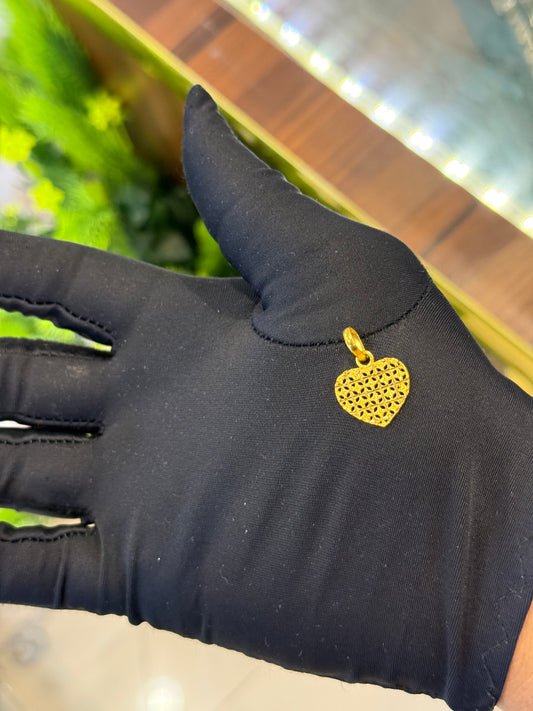 22-Karat Heart Pendant