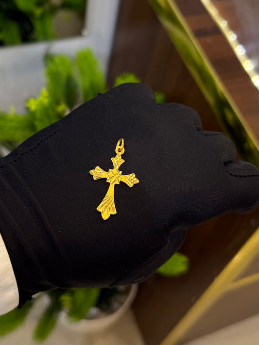 22-Karat Cross Pendant