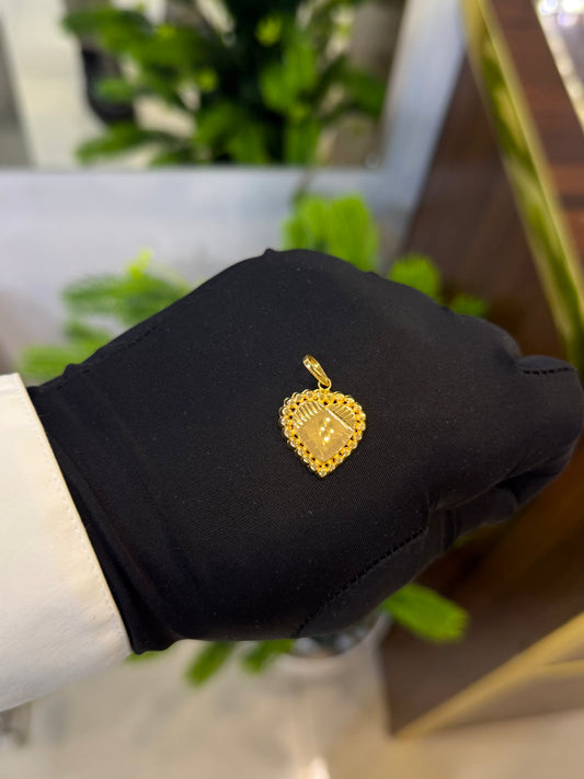 22-karat Heart Pendant