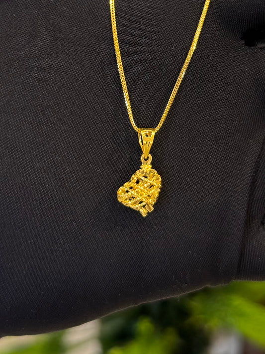 22-karat Heart Pendant