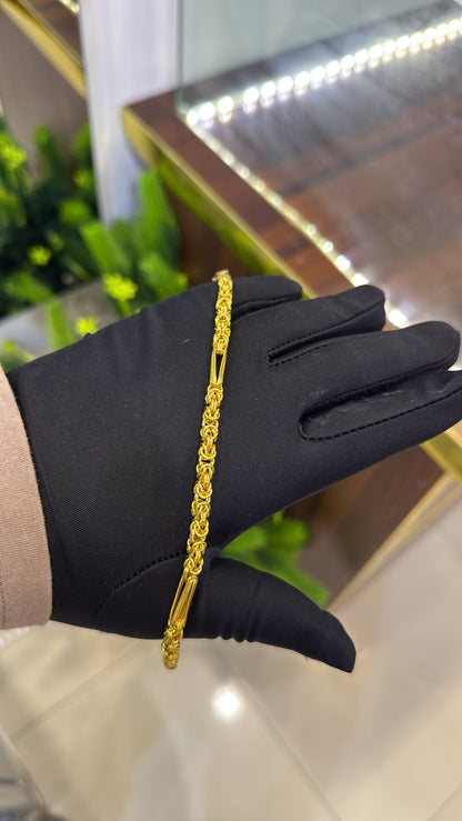 22-Karat Double Link Bracelet