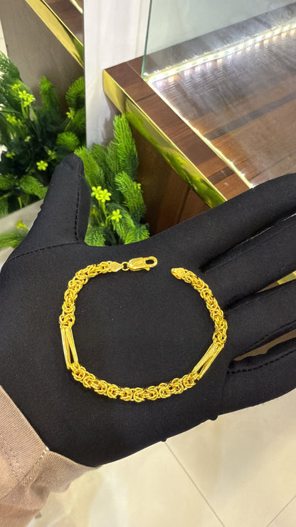 22-Karat Double Link Bracelet